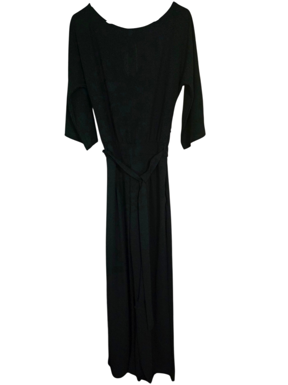 SHEIN Black Wide-Leg Jumpsuit with Belt